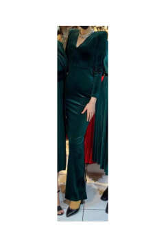 Maxikleid Velvet Smaragd